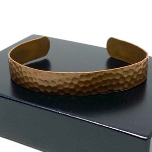 Vintage Hammered Copper Cuff Bracelet - MCM